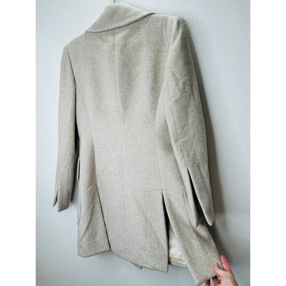 Alexander McQueen Taupe Cashmere Double Button Jacket 42 / 8 - Picture 7 of 16
